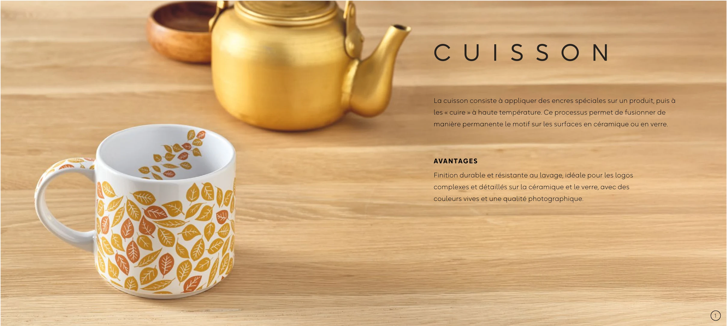 Marquage par cuisson haute température sur mug céramique