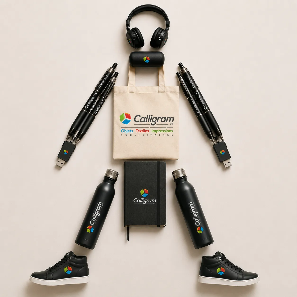Objets publicitaires personnalisés Calligram 2.0